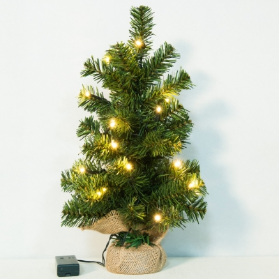 Pine tree with LED lights