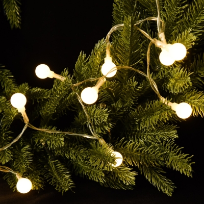 Glass ball with LED lights, ...
