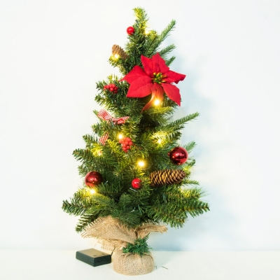 Pine tree with decoration an...