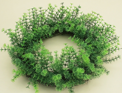natural wreath with grass