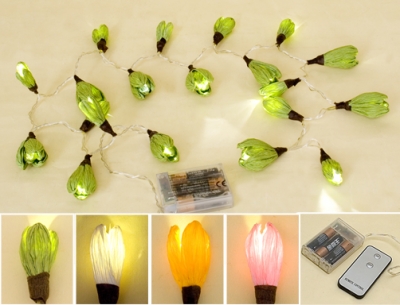 flower chain with LED lights