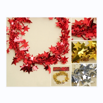 foil star garland